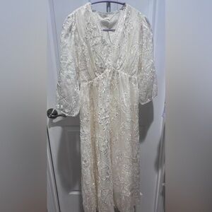 embroidered maxi dress